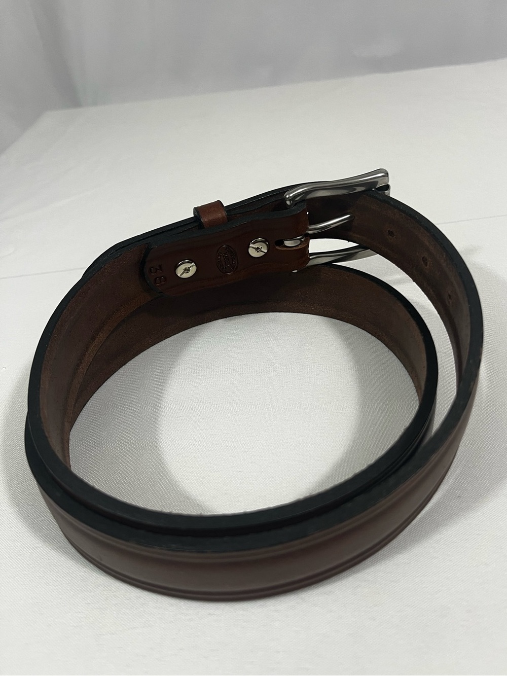 Dennis Knight Bridle Leather Belt 38 Brown (Read) - Picture 4 of 11